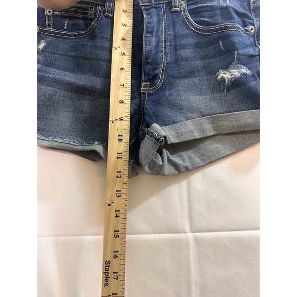 American‎ Eagle Womens Size 8 Super Stretch Hi-Rise Shortie Rolled Leg Shorts - Picture 10 of 11